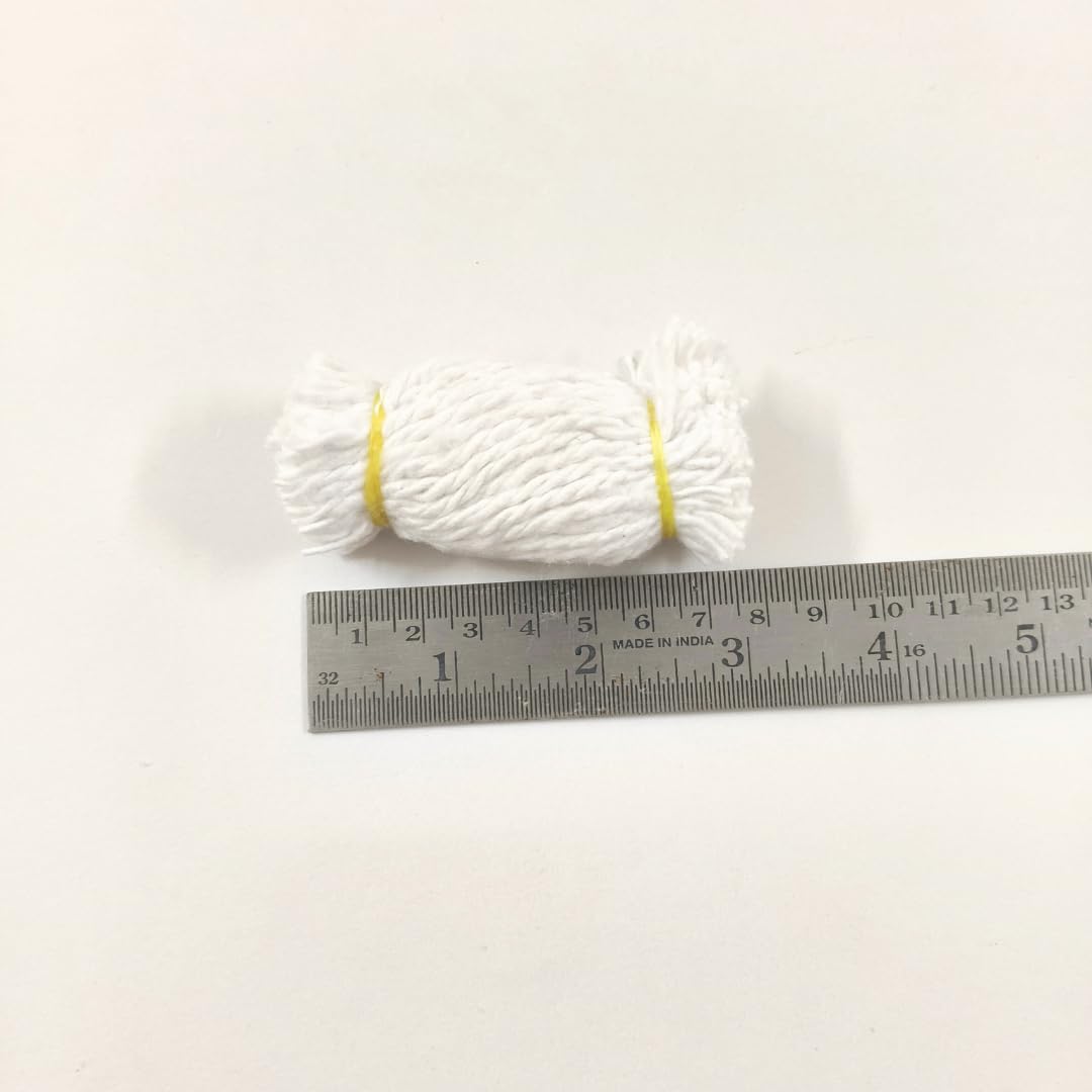 1008 Wicks Diya batti 3 ply Twisted Cotton Thread (1 Pack of 1008 Wicks) | Karthik maasa Vathulu | Karthigai Deepa thiri | Pure White Vattulu | Wick for Pooja Temple Rituals